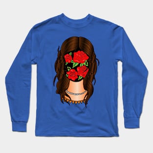 Roseface Woman Long Sleeve T-Shirt